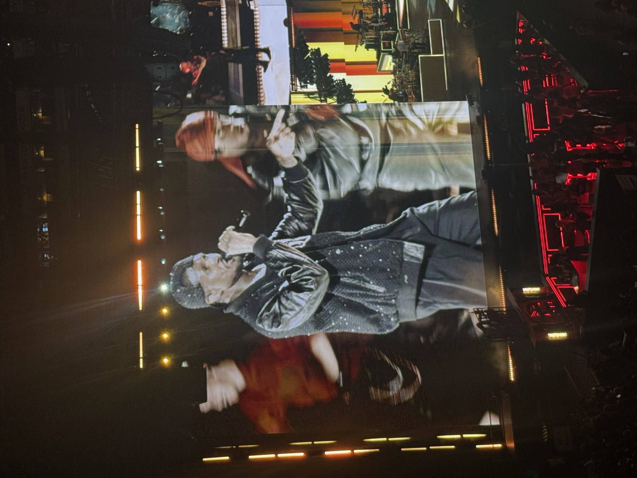 Concert photograph from Usher and Chris Brown's 2026 R&B Tour