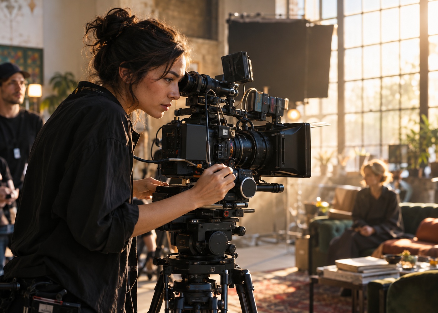 Illustrative portrait representing the filmmaker — not a real named person
