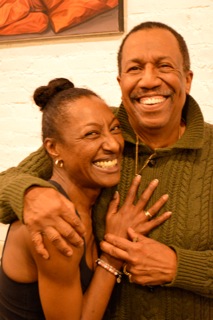 Dollie Henry MBE and George Faison in Harlem, New York, during her Dance Mogul Magazine interview