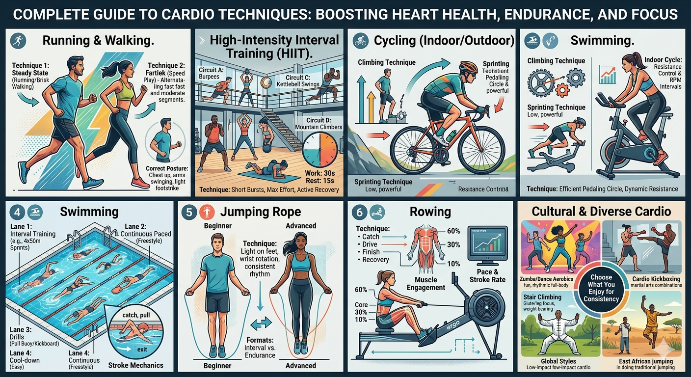 Fitness guide chart showing walking benefits for dancer recovery and health