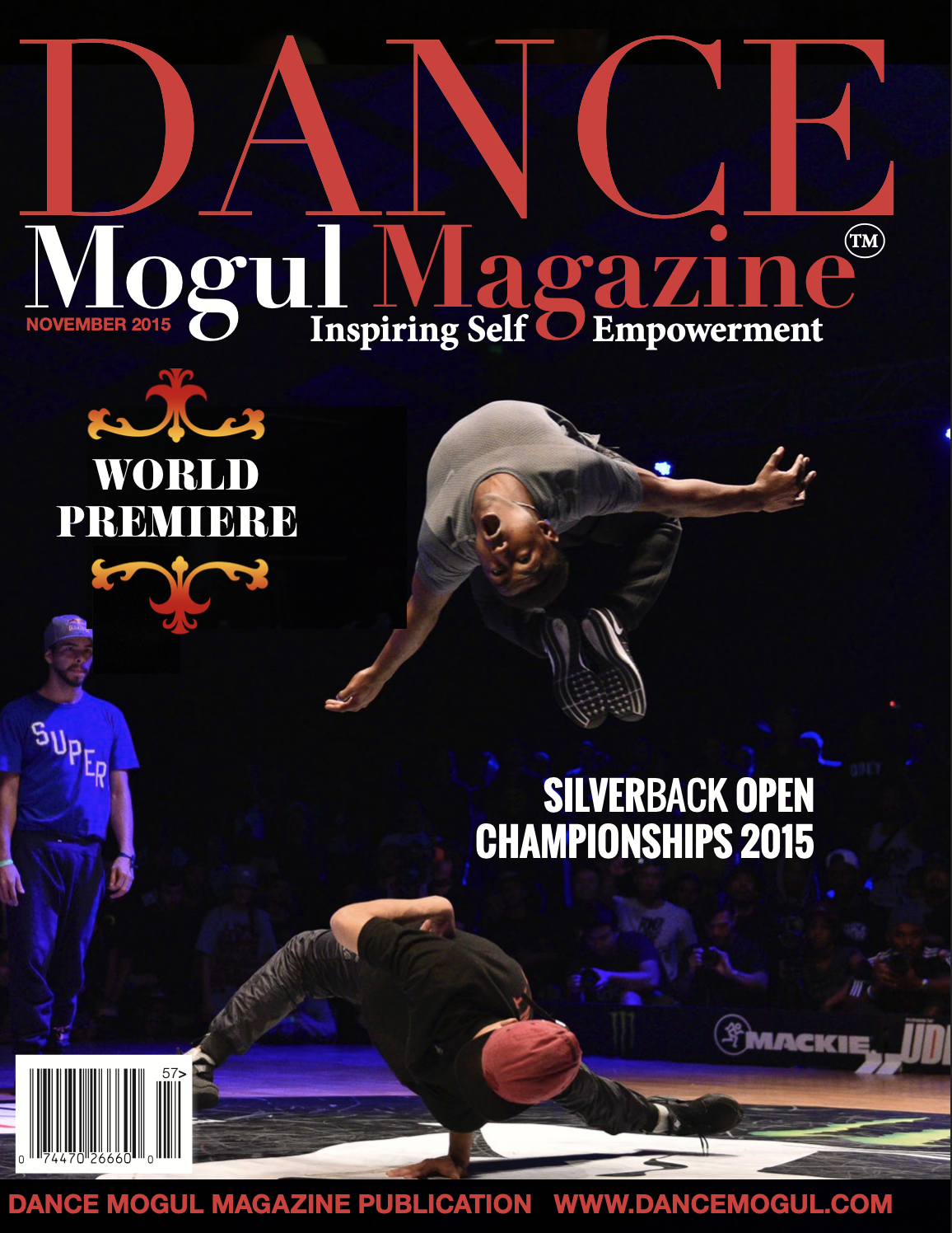 Dance Mogul Magazine cover documenting UDEF, the Pro Breaking Tour and the 2015 Silverback Open