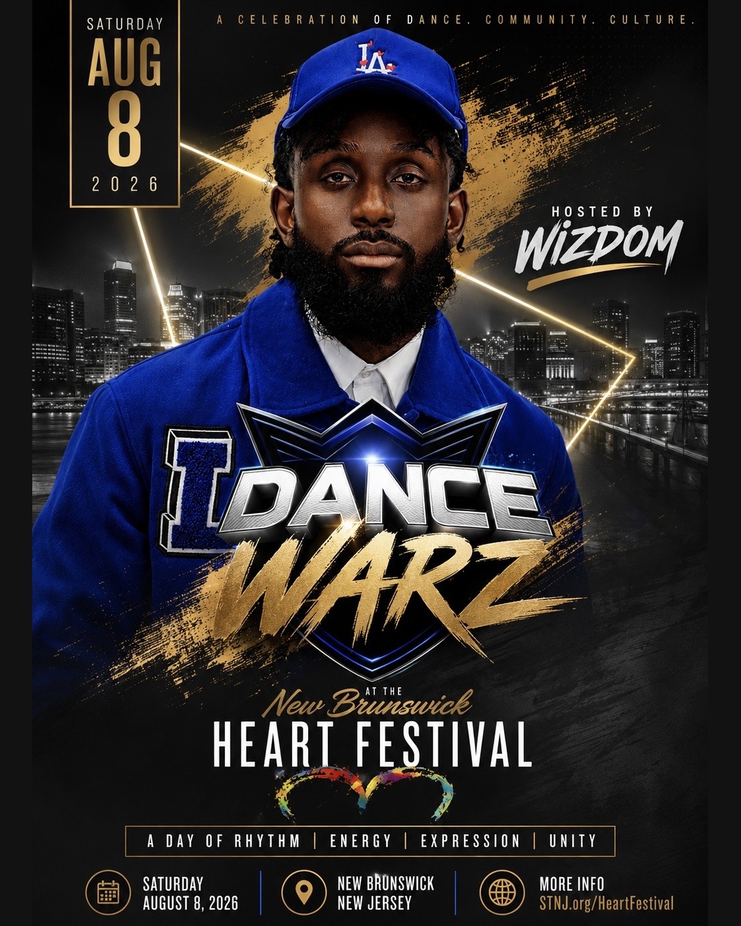 Street dancer performing during a Dance Warz battle showcase in New Brunswick