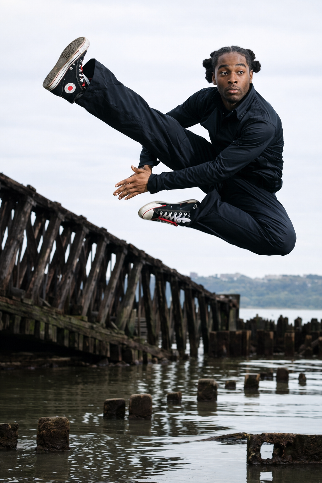 Calvin Booker performing tap dance dynamic pose