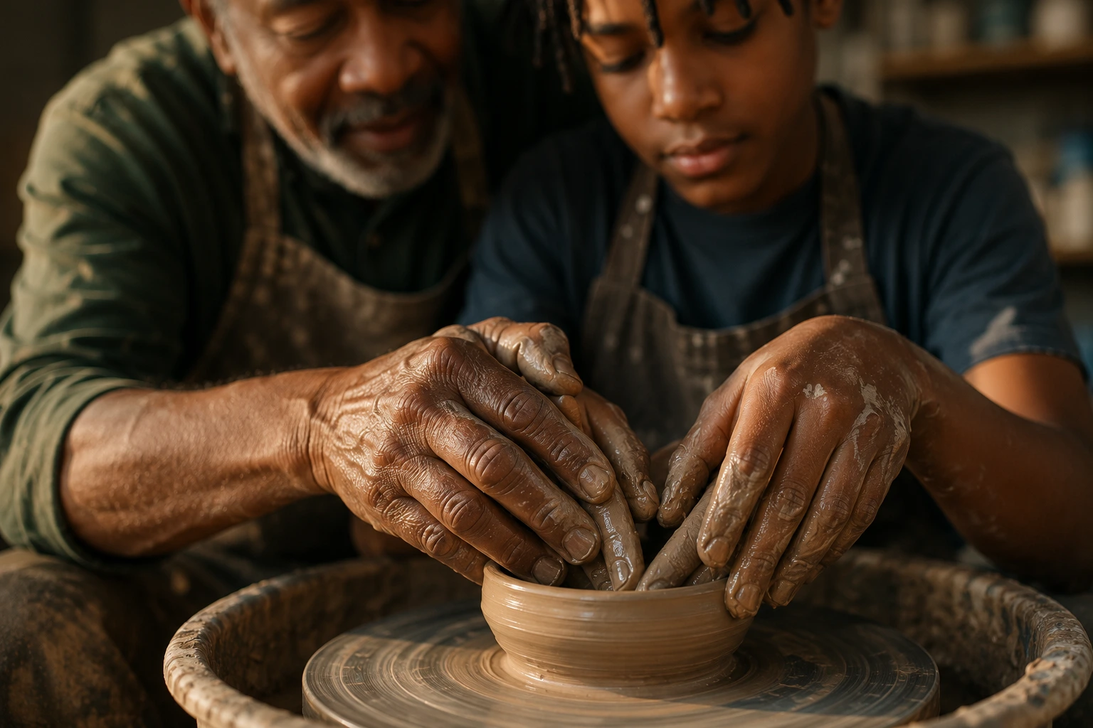 A person beginning a contribution-compass reflection