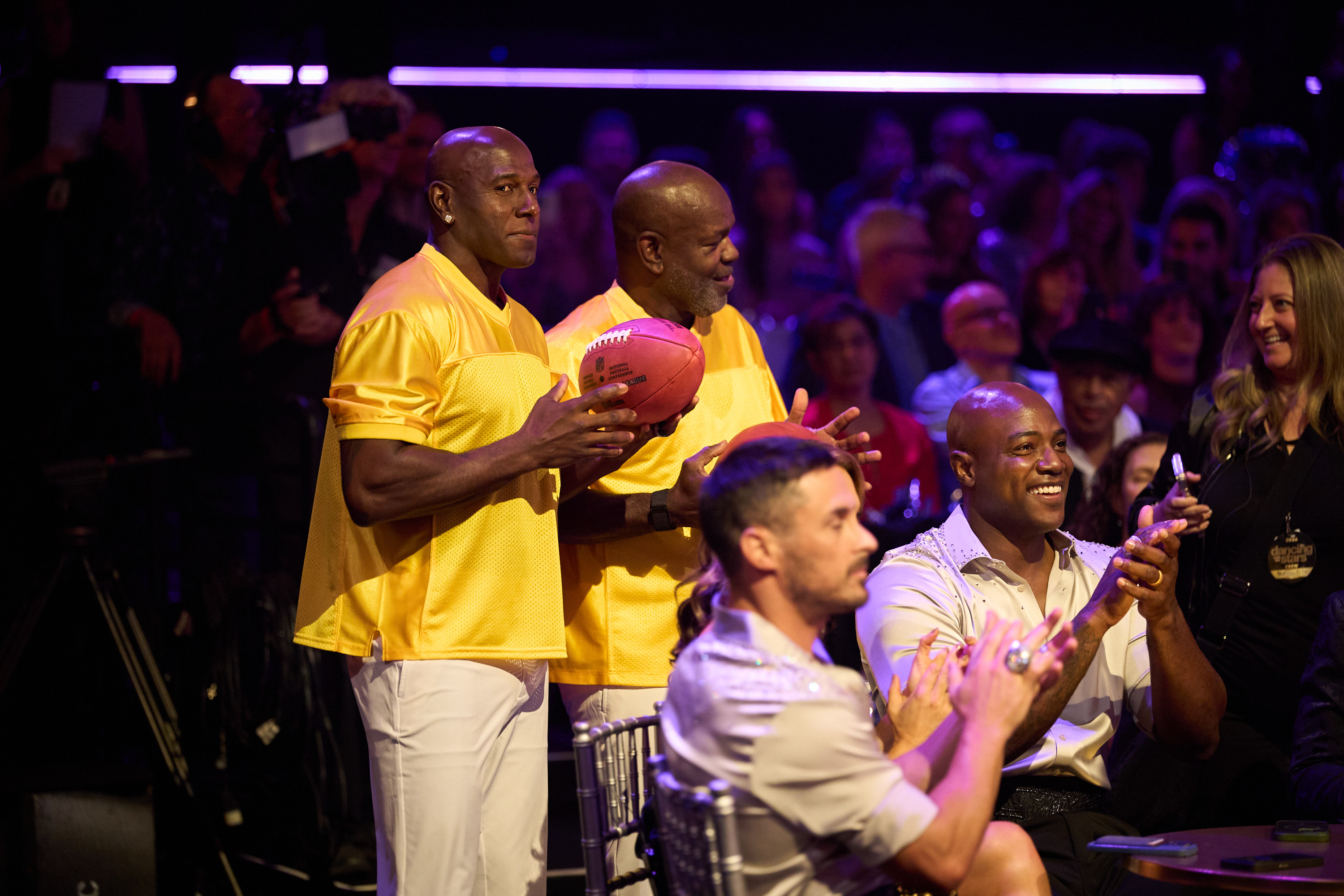 Donald Driver, Emmitt Smith, Danny Amendola and DeMarcus Ware on Dancing with the Stars Super Bowl Night