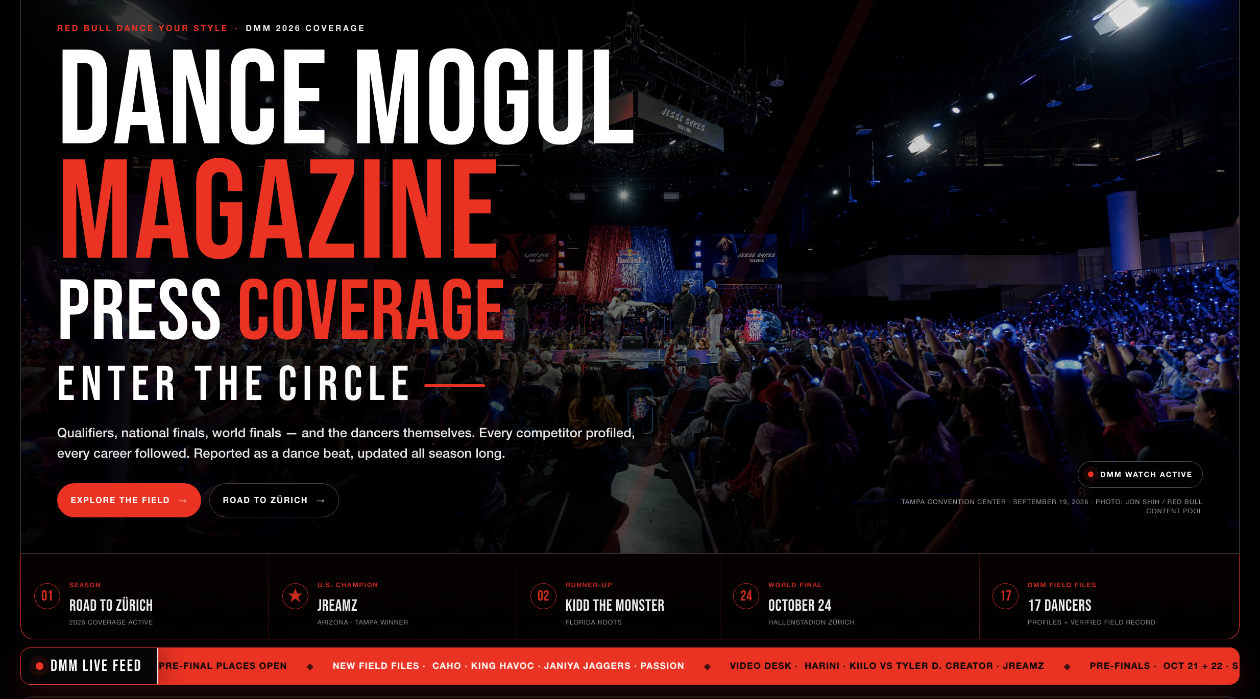 Red Bull Dance Your Style Newsroom — Enter the Circle