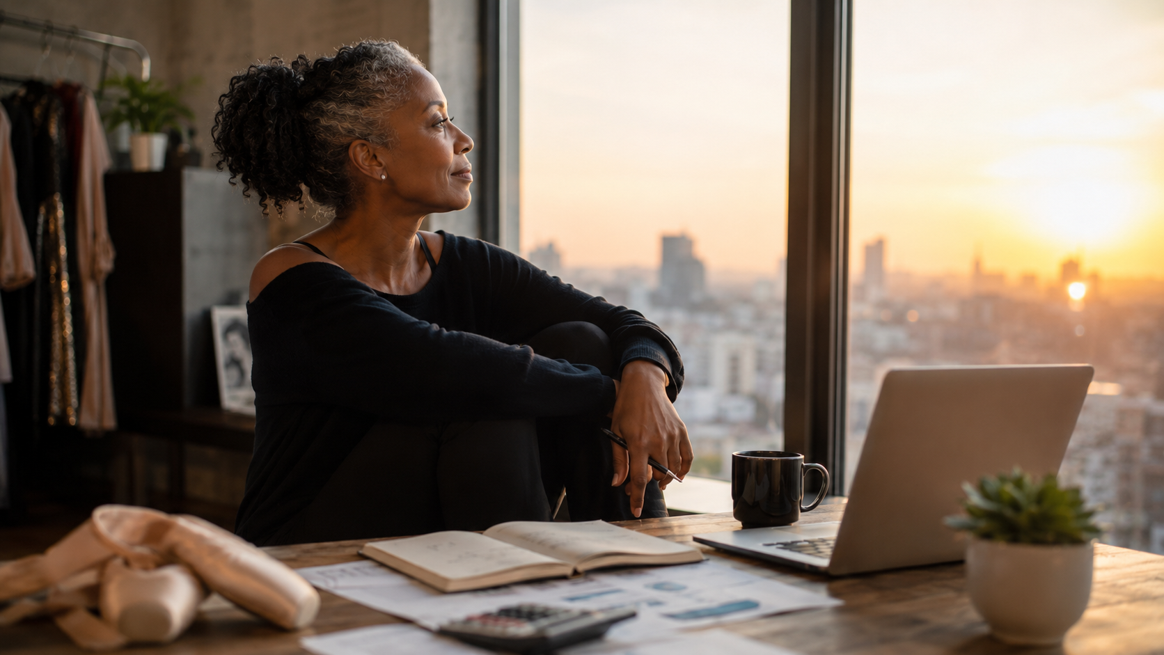 Freelance dancer looking toward the future while planning retirement and long-term stability