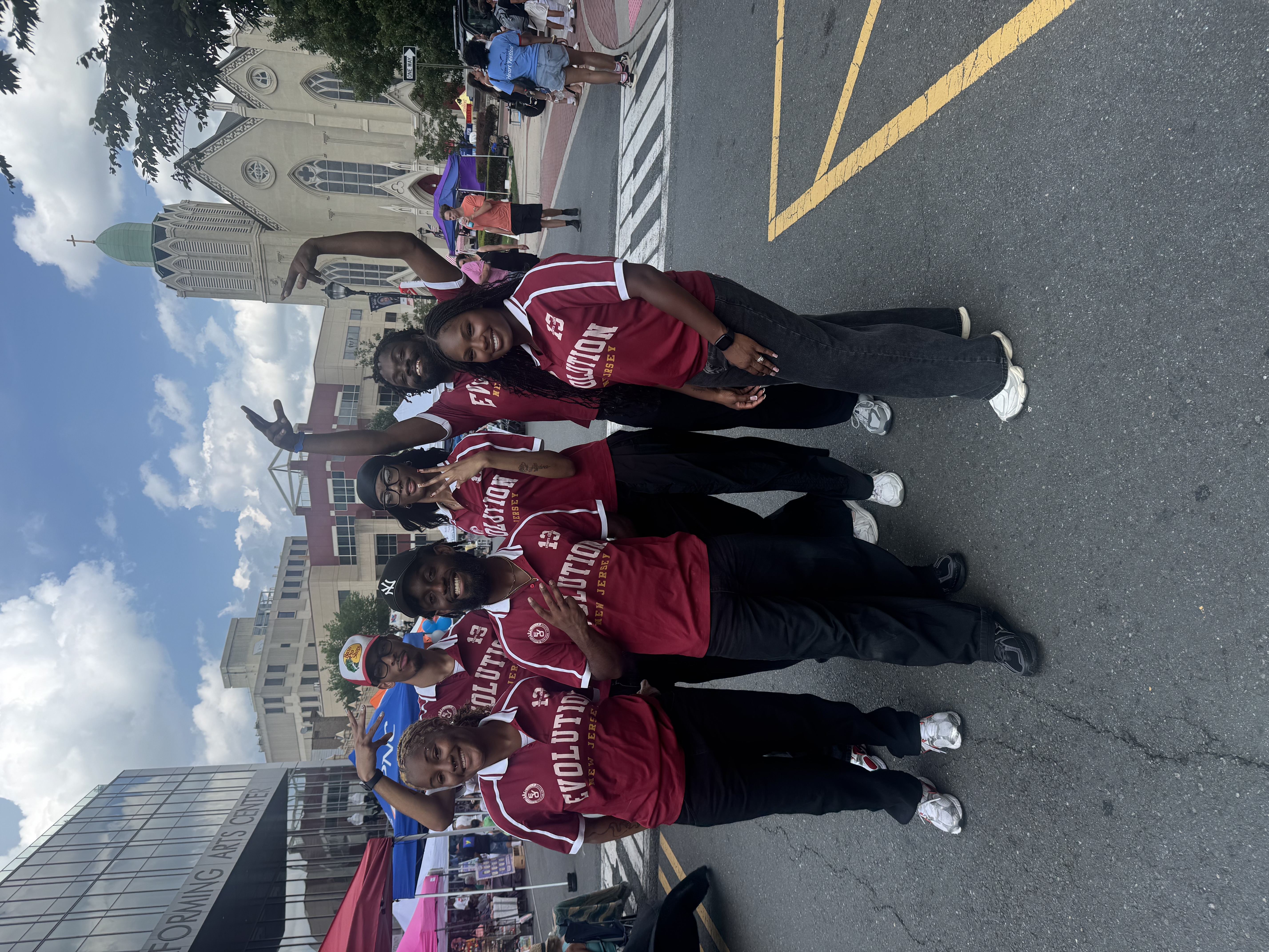 Young artists and community members participating in the Dance Warz 20 celebration